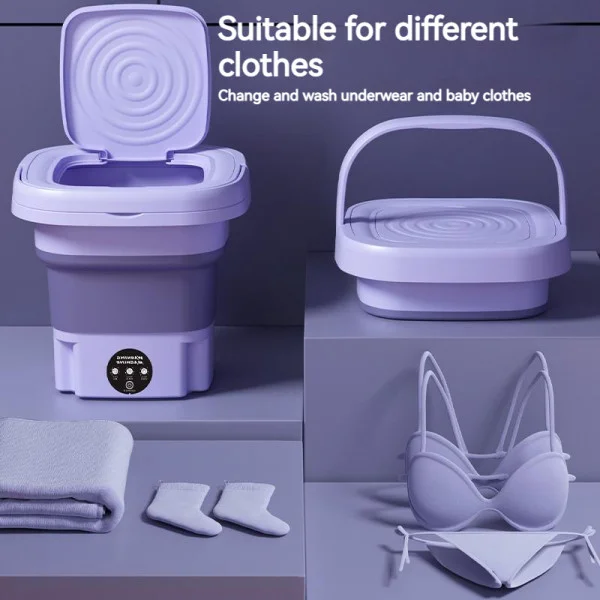 🧺 Foldable Mini Washing Machine!