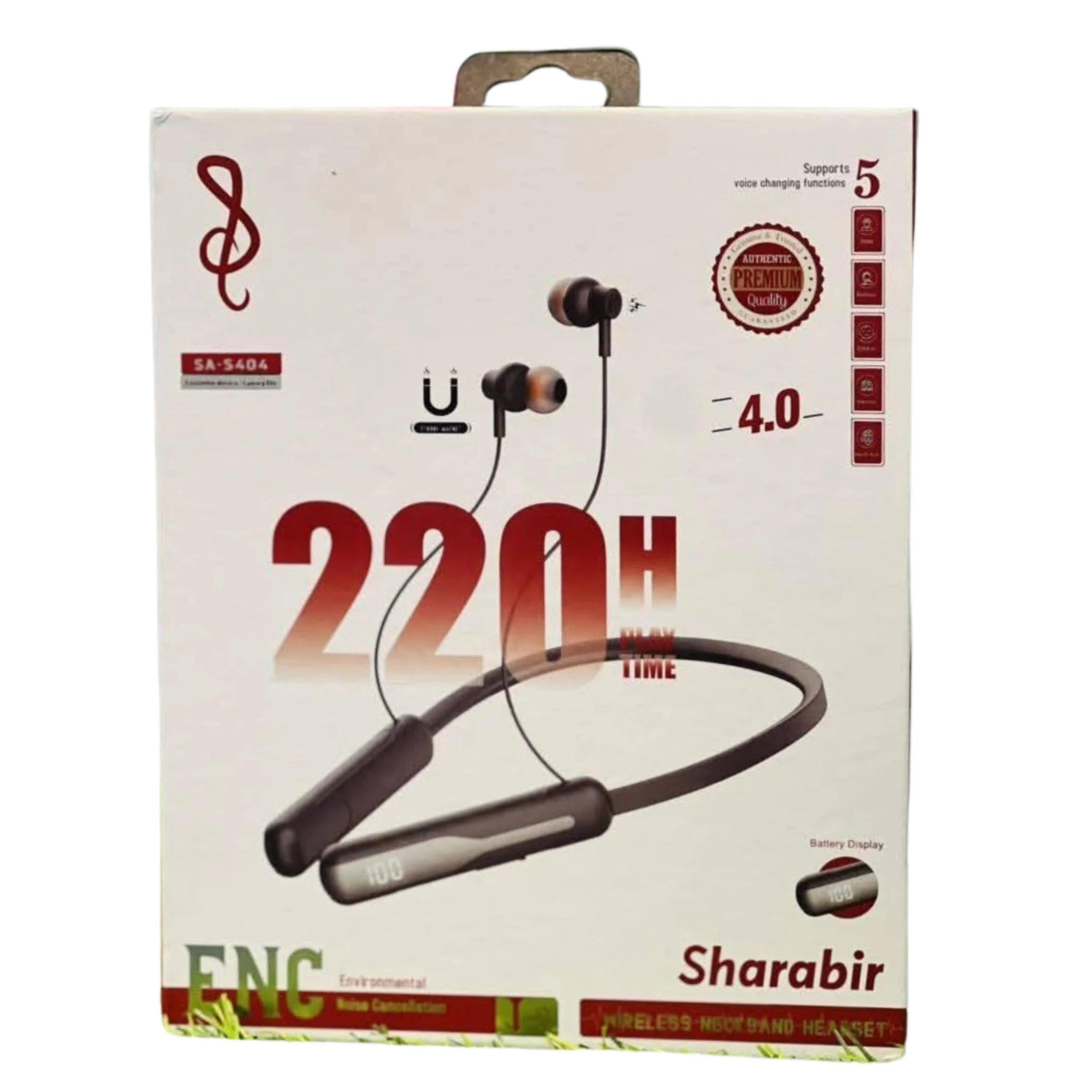 SHARABIR ENC Neckband SA-S404 || 220 HOURS