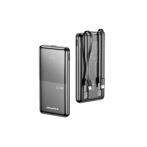 Awei P76K 10000mAh 22.5W Fast Charging Digital Display Power Bank