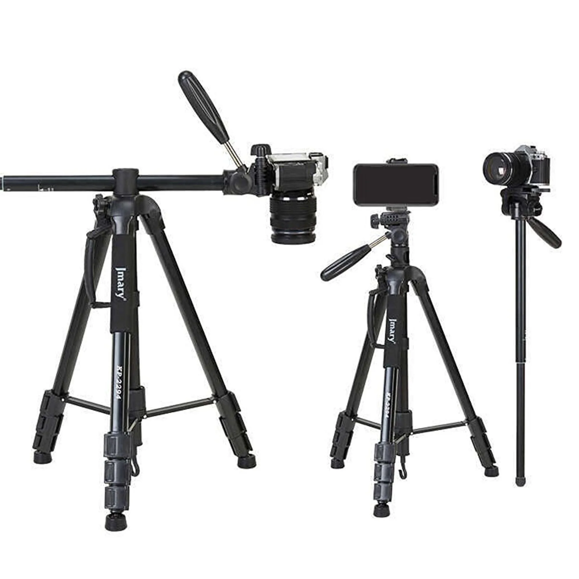 Jmary KP-2274 167cm / 3kg Professional Tripod Tripods Monopod + Horizontal Photography For All DSLR Cameras GoPro Mobile