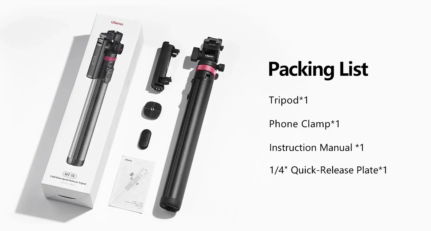 Ulanzi MT-78 Extendable Phone Tripod