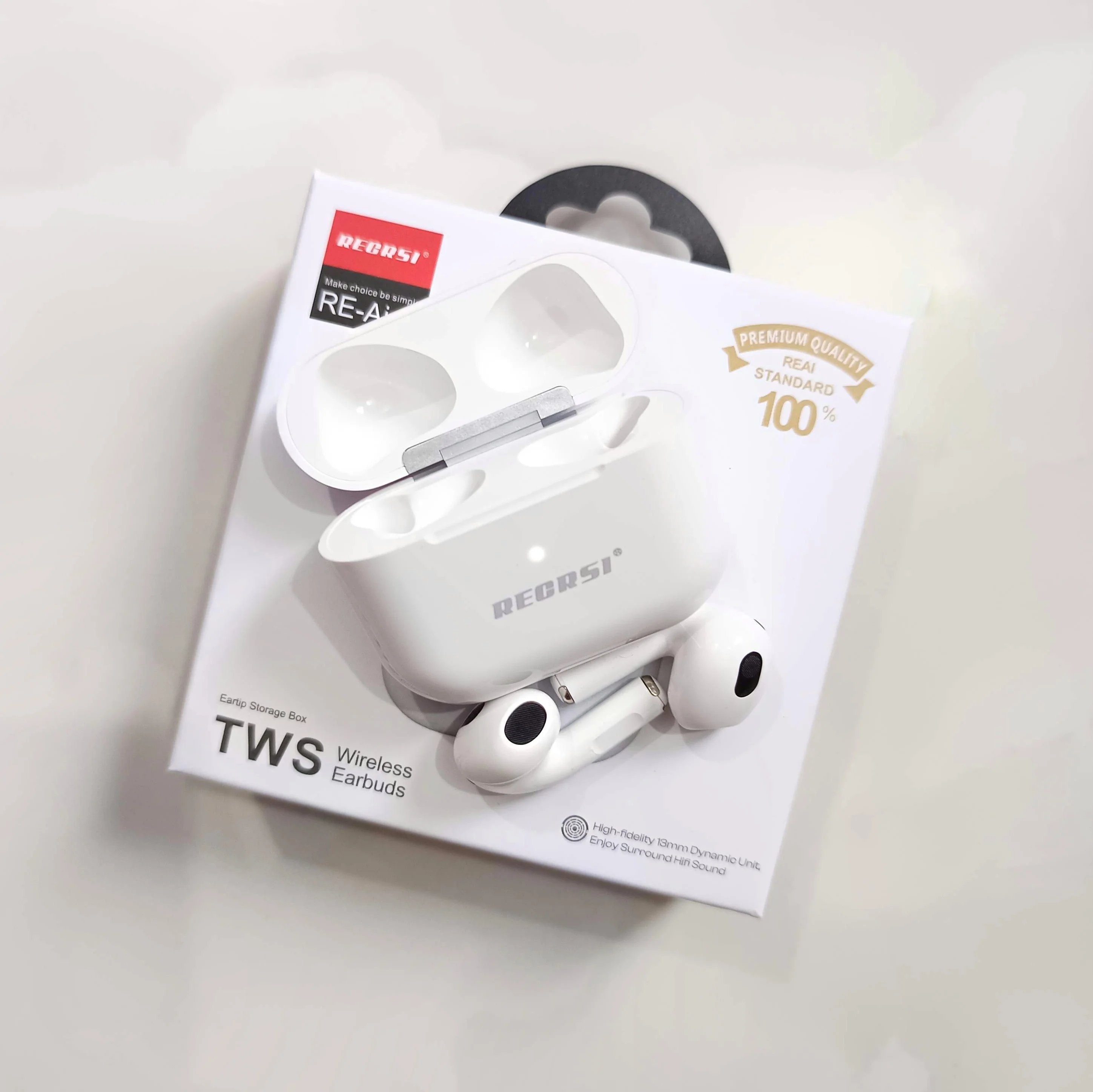 RECRSI RE-Air6 Bluetooth Wireless Earbuds - White
