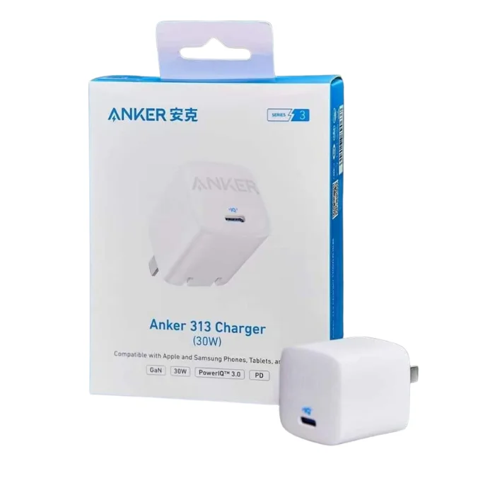 Anker 313 GaN 30W PIQ 3.0 Foldable Charger