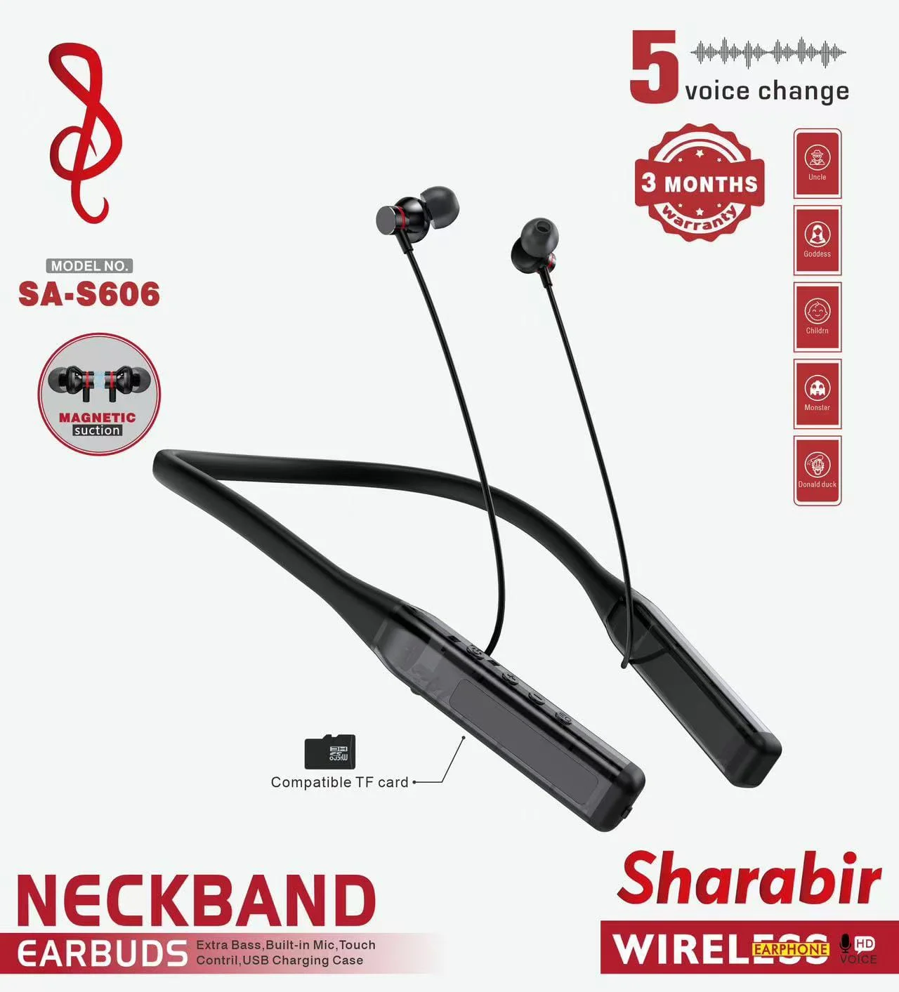 Sharabir SA-S606 — Premium Wireless Neckband