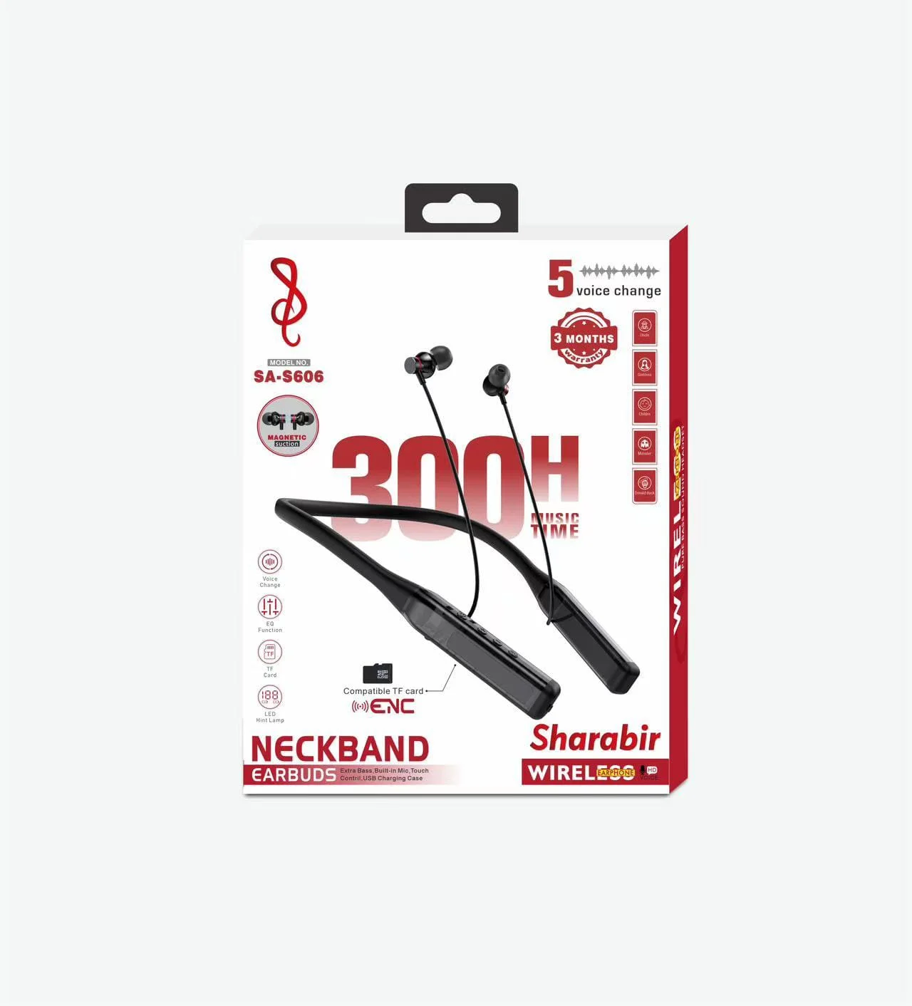 Sharabir SA-S606 — Premium Wireless Neckband